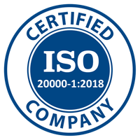 ISO 20000-1 certification badge