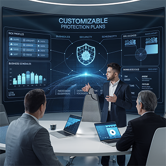 Tailored cybersecurity solutions to safeguard businesses against threats and ensure robust protection.